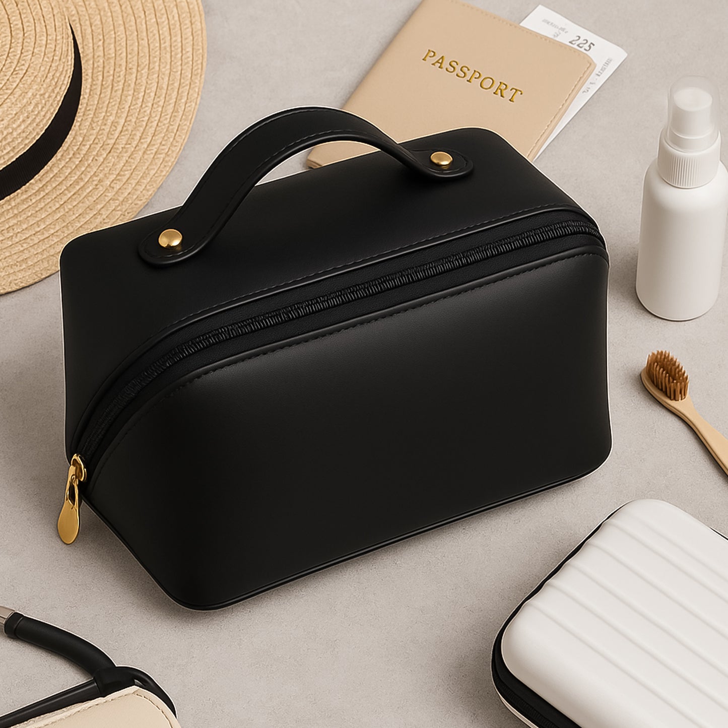 Premium Travel Makeup & Toiletry Organizer Pouch – Waterproof & Portable