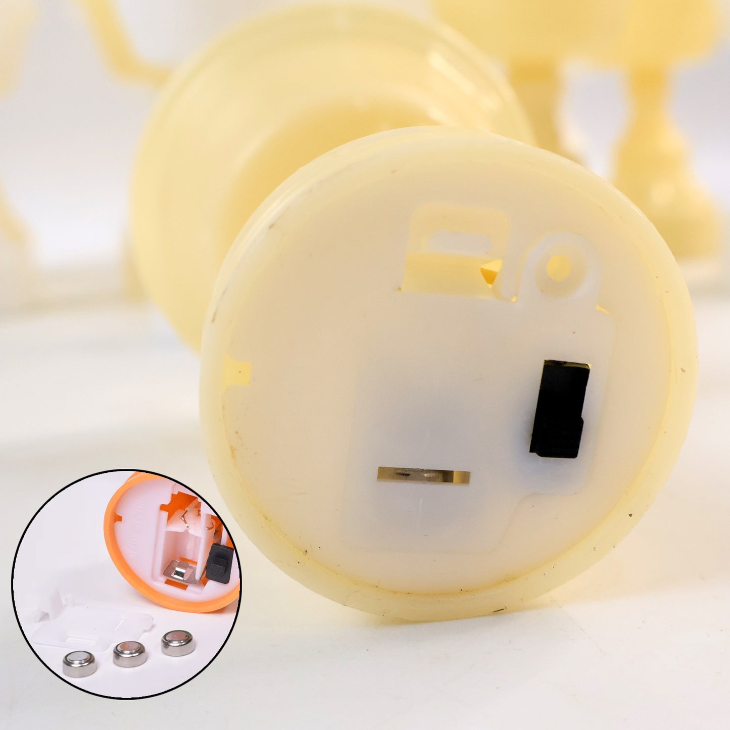 12-Pcs White Water Sensor LED Diyas – Flameless Battery Operated Decorative Lights