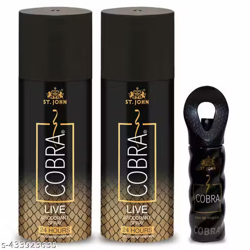 P15 - ST.JOHN Deodorant Combo for Men & Women – Pack of 3 (315ml) with Cobra Perfume