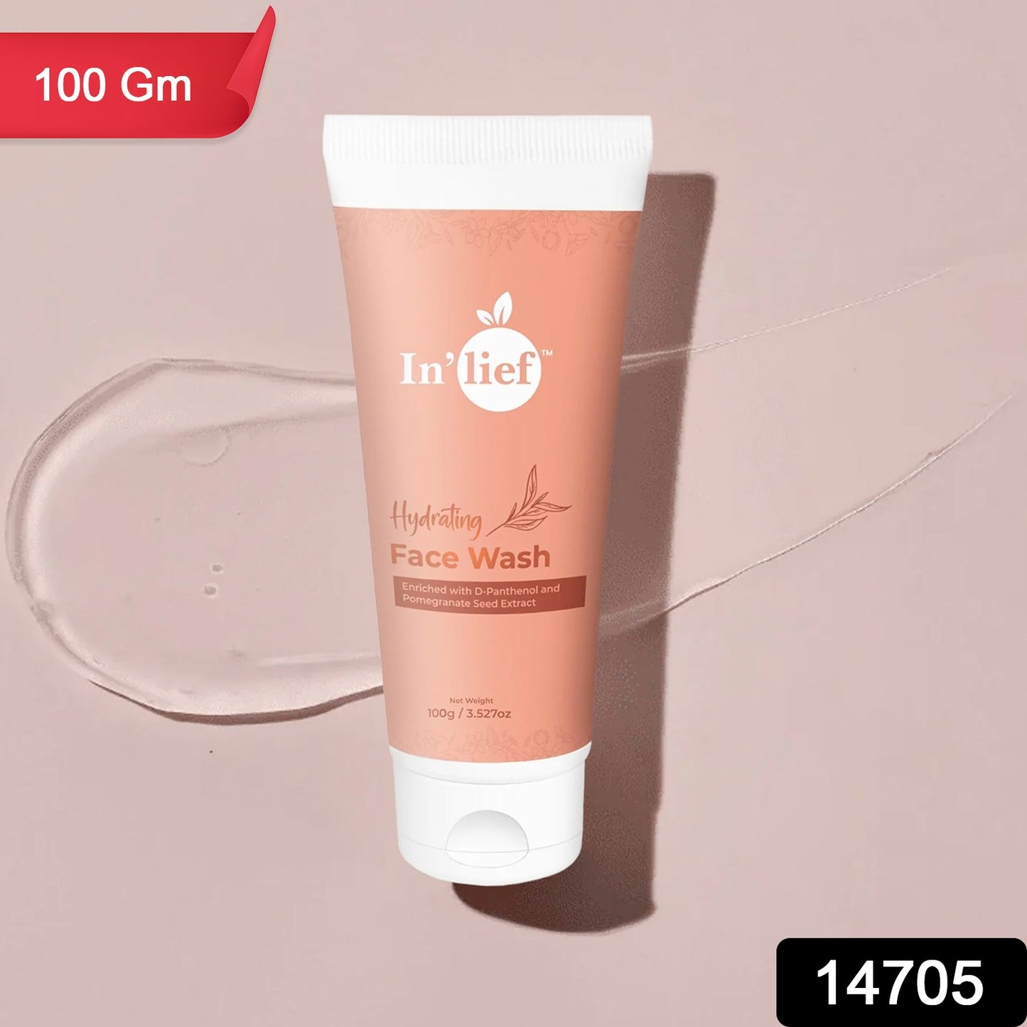 Deep Hydrating Face Wash – D-Panthenol & Pomegranate Seed | 100g Tube