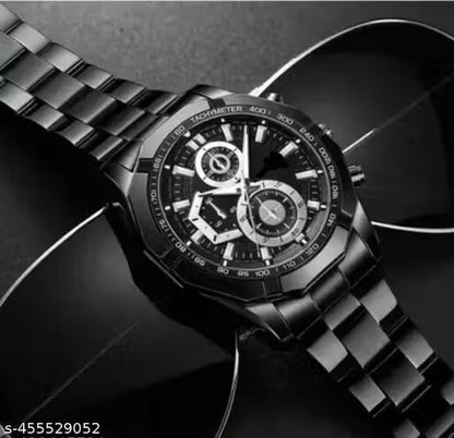 (2A) ZT New Gen 2024 Black Chrome Automatic Watch – Bold Elegance for Modern Men