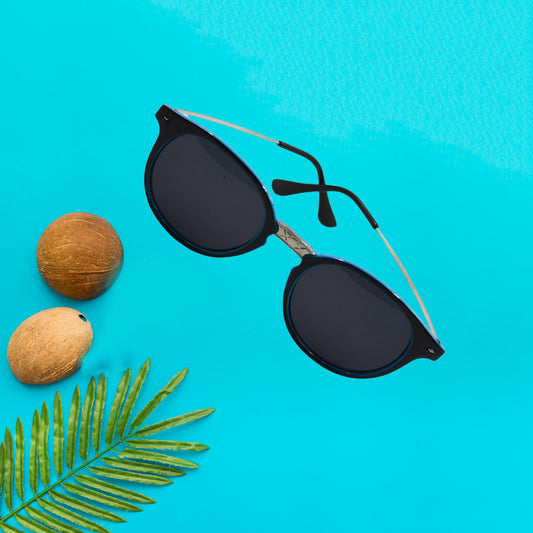 7756 UV Protected Round Sunglasses – Unisex
