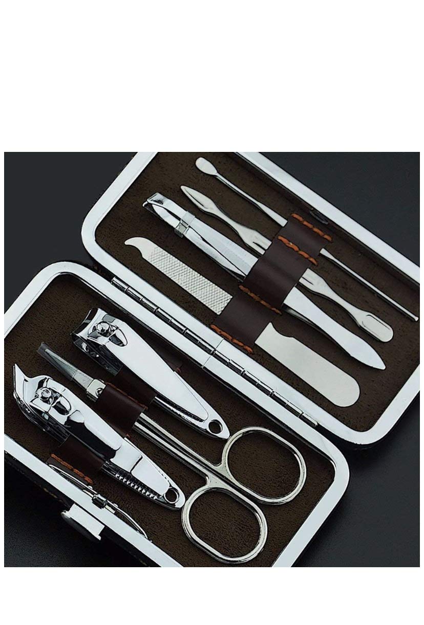 7-in-1 Pedicure & Manicure Tools Kit for Women – Portable Grooming Set