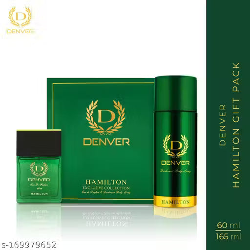 P14 - Denver Hamilton Gift Set for Men – Perfume 60ml + Deodorant 150ml (Pack of 2)