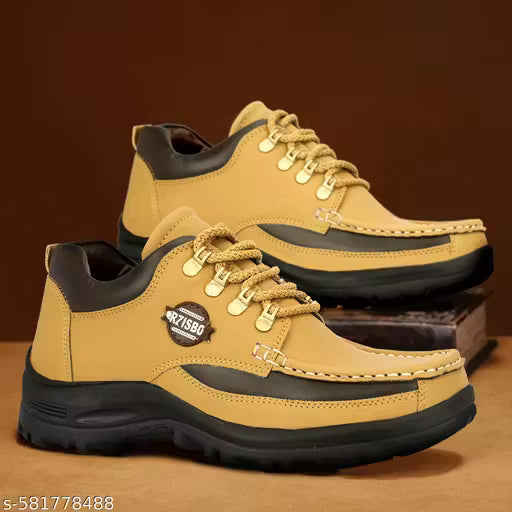 B1 - Fabulous Men’s Mustard Casual Boat Shoes