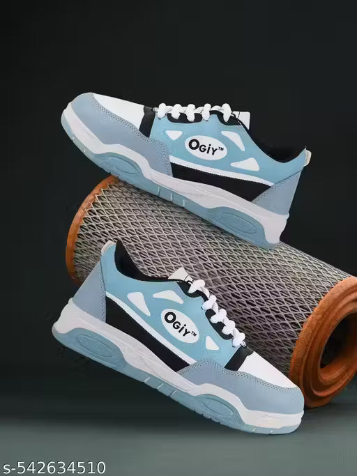 (12A) Latest Super Lightweight Sports & Casual Shoes for Men – Solid Design with EVA Sole