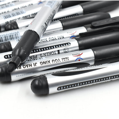 9018 10-Pc Black Marker Set – Lightweight & Easy to Use