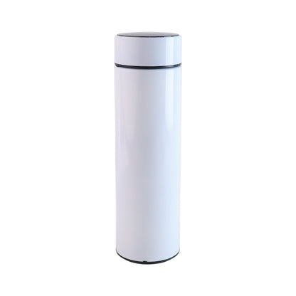 White Smart Vacuum Insulated Water Bottle – 500ML with LED Temperature Display