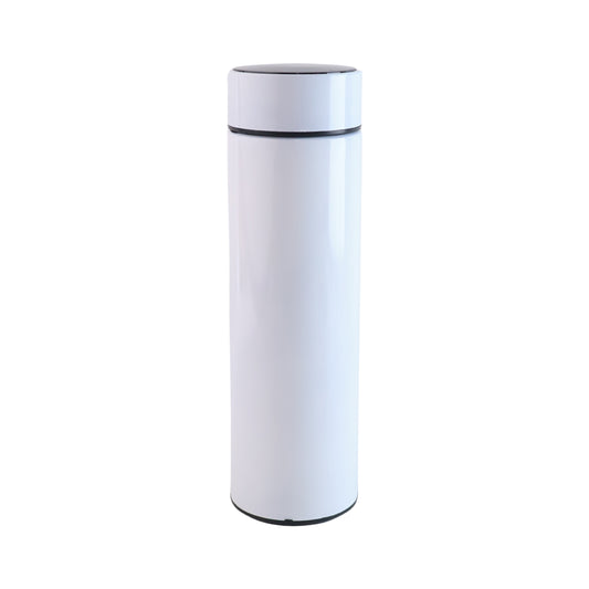 White Smart Vacuum Insulated Water Bottle – 500ML with LED Temperature Display