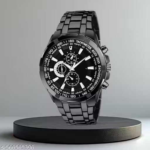 (1A) Prestige Series Chronograph Analog Watch for Men – Stainless Steel Elegance