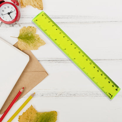 4-Piece Geometry Set – Triangle, Protractor & Straight Ruler | Clear Plastic Drafting Kit