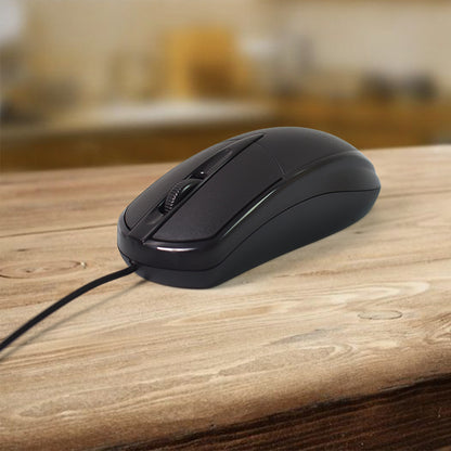 107-Key Wired USB Keyboard & Mouse Set – Ergonomic Home & Office Combo