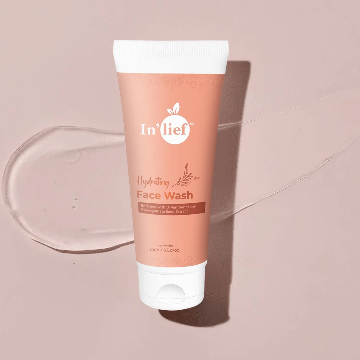 Deep Hydrating Face Wash – D-Panthenol & Pomegranate Seed | 100g Tube