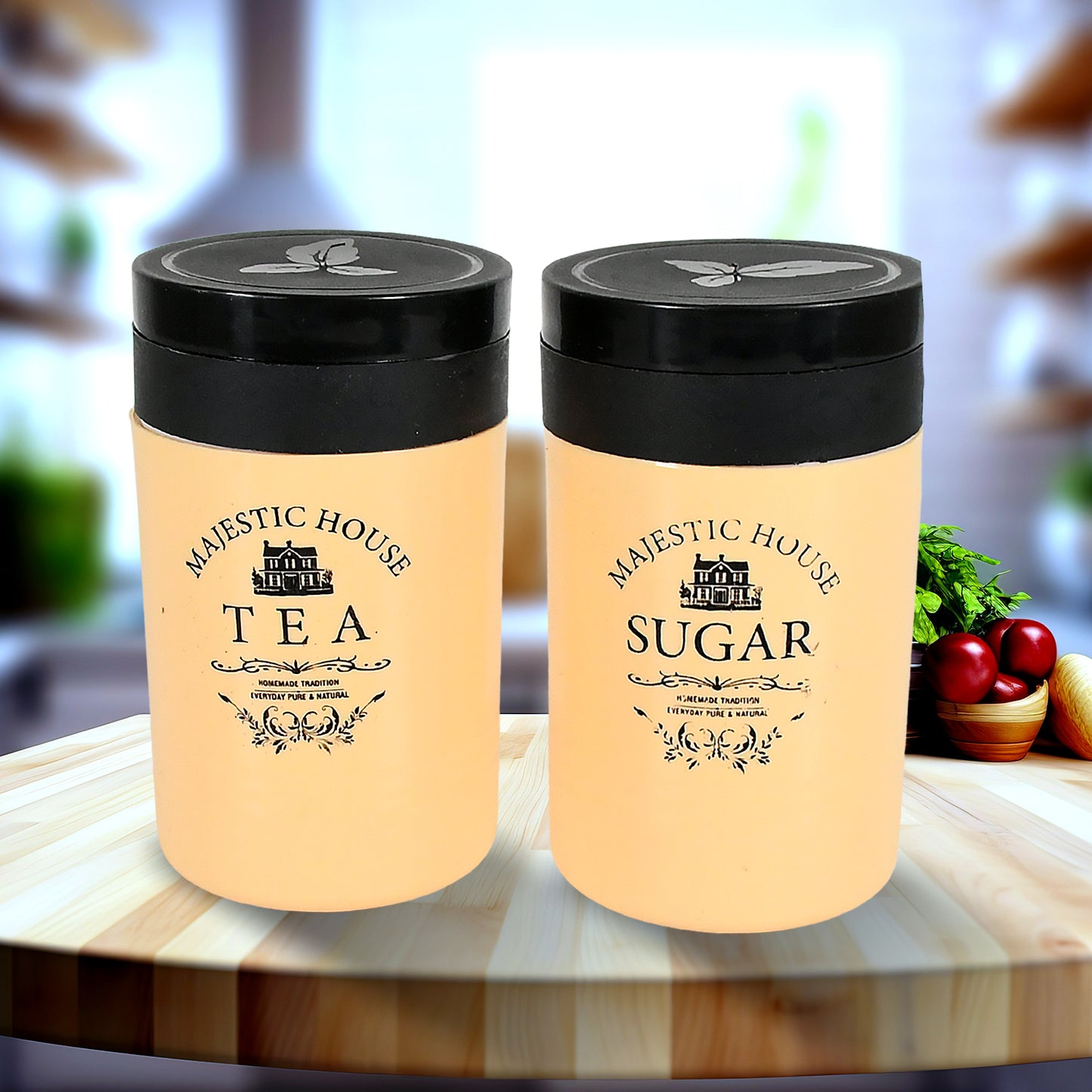 Airtight Damru Shaped Tea, Coffee & Sugar Container – 800ML